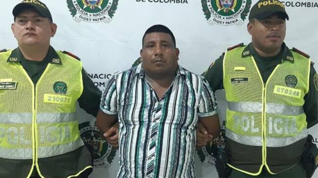 Capturan a un extraditable en la ciudad de Montería. Foto: Cortesía