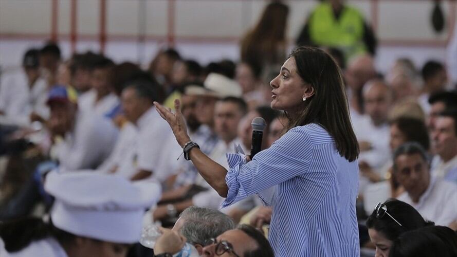 La Ministra de Transporte, Ángela María Orozco. Foto: Colprensa
