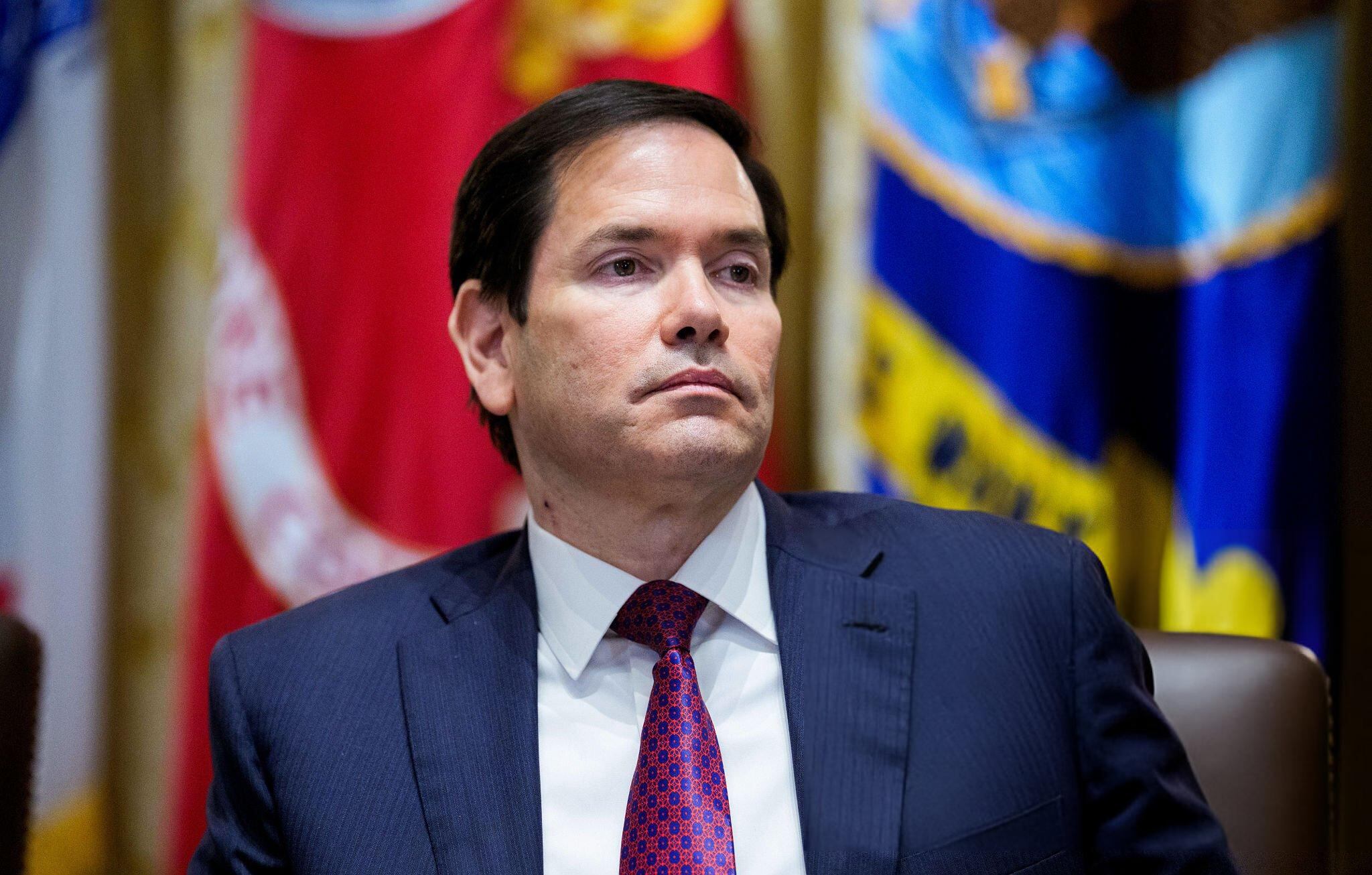 El secretario de Estado de Estados Unidos, Marco Rubio, en la Casa Blanca, el 26 de agosto de 2025. FOTO: Aaron Schwartz/CNP/Bloomberg via Getty Images