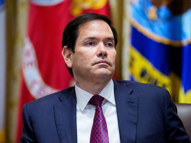 El secretario de Estado de Estados Unidos, Marco Rubio, en la Casa Blanca, el 26 de agosto de 2025. FOTO: Aaron Schwartz/CNP/Bloomberg via Getty Images