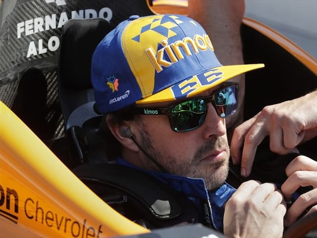 El piloto español, Fernando Alonso, se golpeó tres veces durante su ensayo. Foto: Associated Press - AP