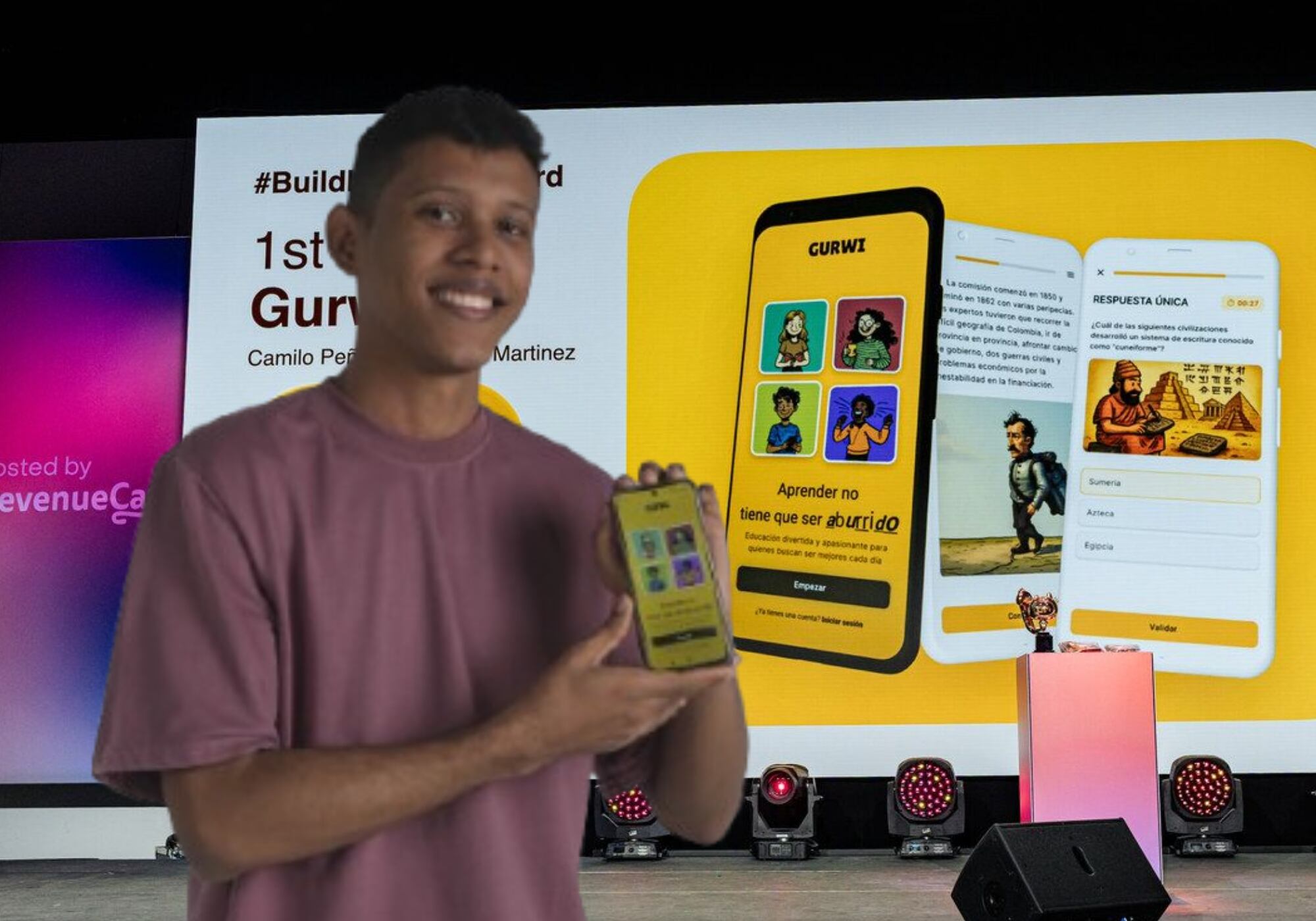 ‘Gurwi’, la app educativa creada por 2 jóvenes colombianos que brilló en Time Square, pero busca apoyo