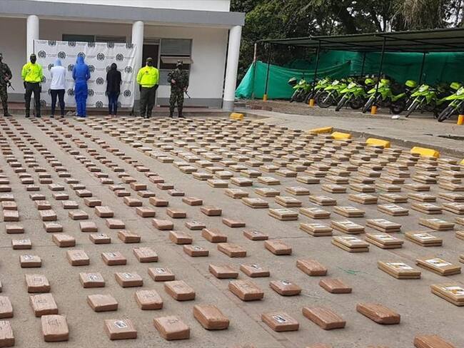 La sustancia pertenecía a las disidencias de las Farc, estructura Dagoberto Ramos Ortiz, según las autoridades. . Foto: Ejército Nacional
