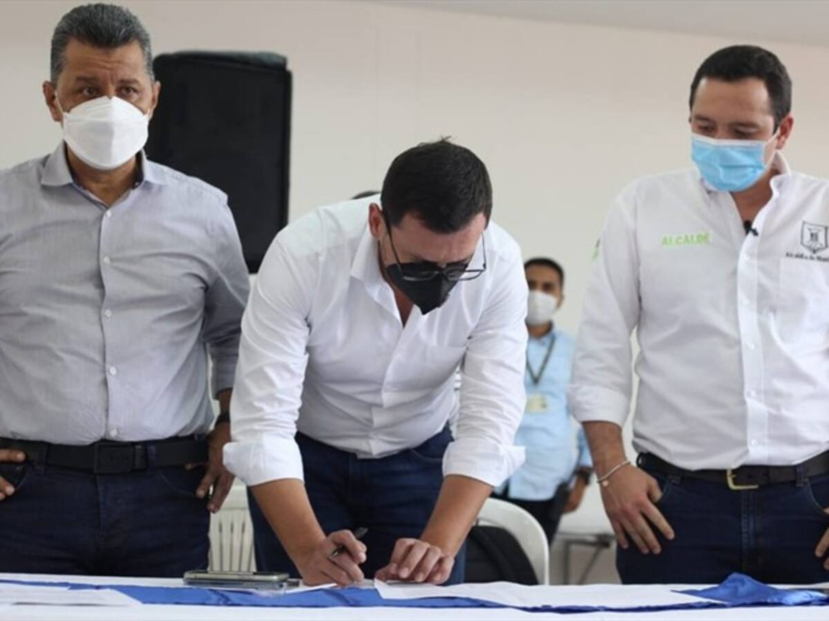 Firman acta en la que se levanta el paro en la vía Manizales - Mariquita