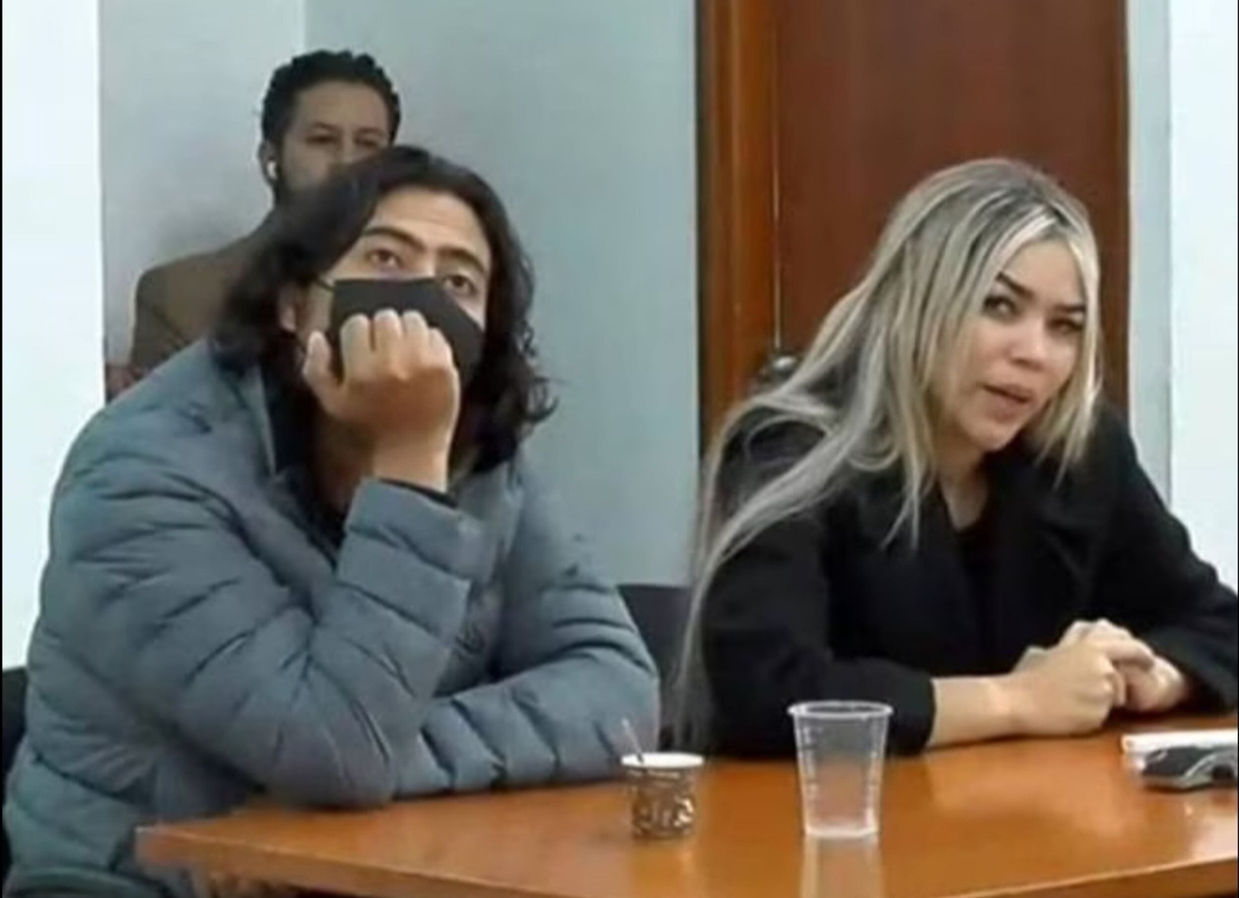 Nicolás Petro y Daysuris Vásquez. Foto: EFE. / Mauricio Dueñas Castañeda