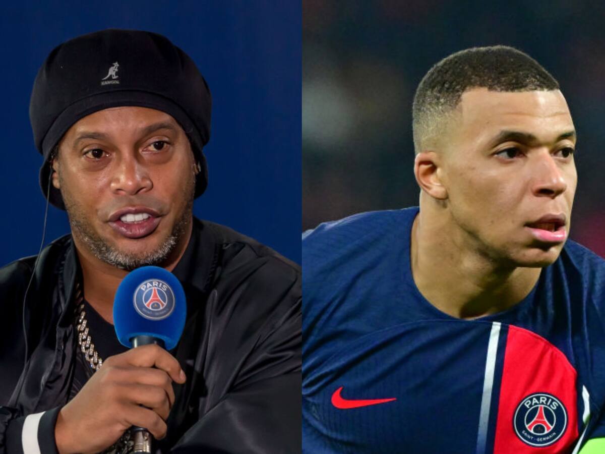 Ronaldinho dijo que le gustaría ver a Mbappé ganar el Balón de Oro con el PSG