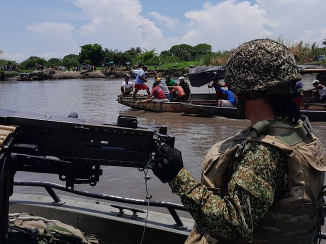 Labores de rescate en el río Magdalena | Fotos: Armada Nacional de Colombia