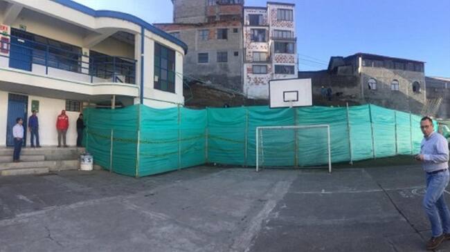 institución educativa afectada . Foto: Alcaldía de Manizales