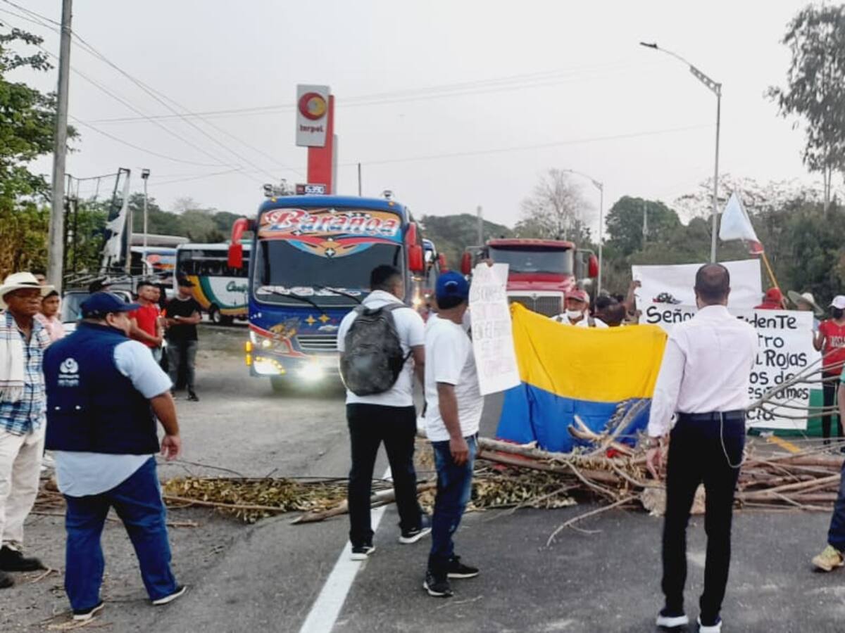 Campesinos del Atlántico anuncian nuevos bloqueos en vías del departamento