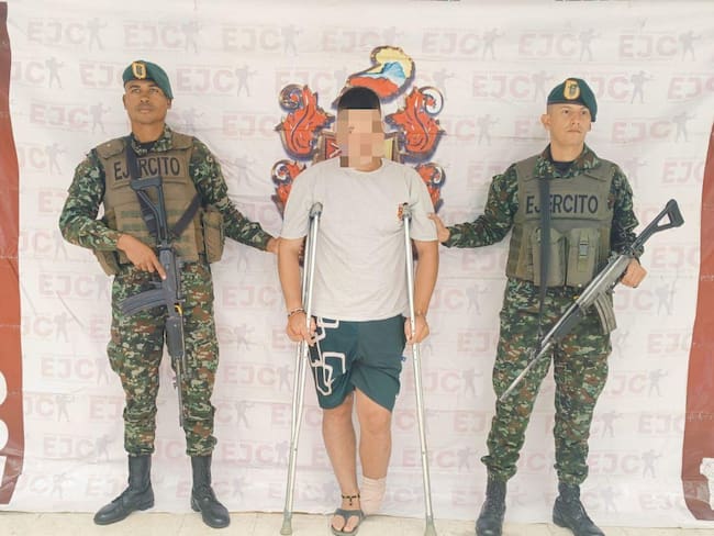 Capturado alias 'Grande', cabecilla de la estructura Urías Rondón del EMC Farc. Foto: Suministrada.