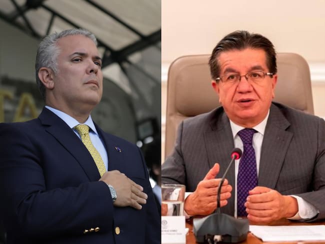 Iván Duque, expresidente de Colombia, y Fernando Ruiz, exministro de Salud | Fotos: Colprensa