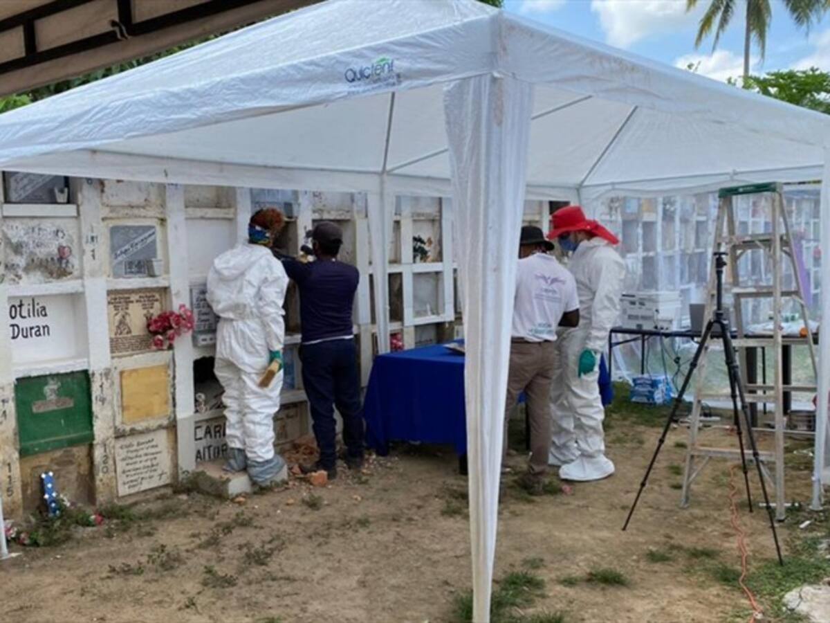 Unidad de Búsqueda interviene cementerio en Cesar con posibles fosas comunes