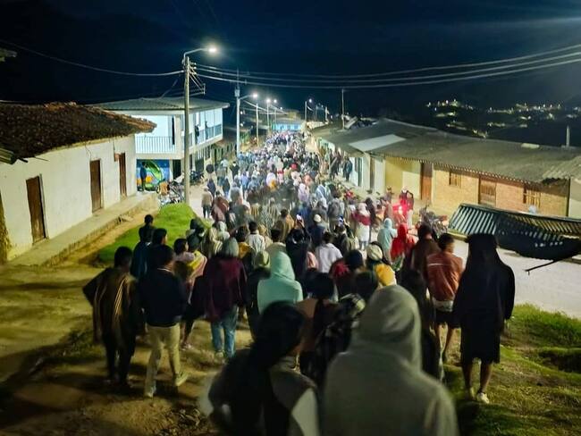 La acción de la comunidad permitió la recuperación de las menores. Crédito: Resguardo Indígena de Vitoncó.