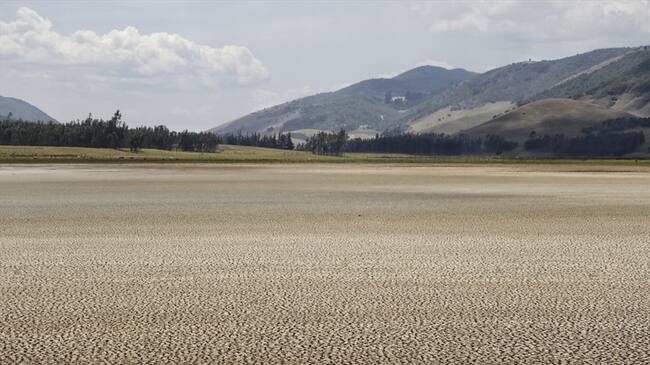 Buscan salvar la laguna de Suesca. Foto: Colprensa