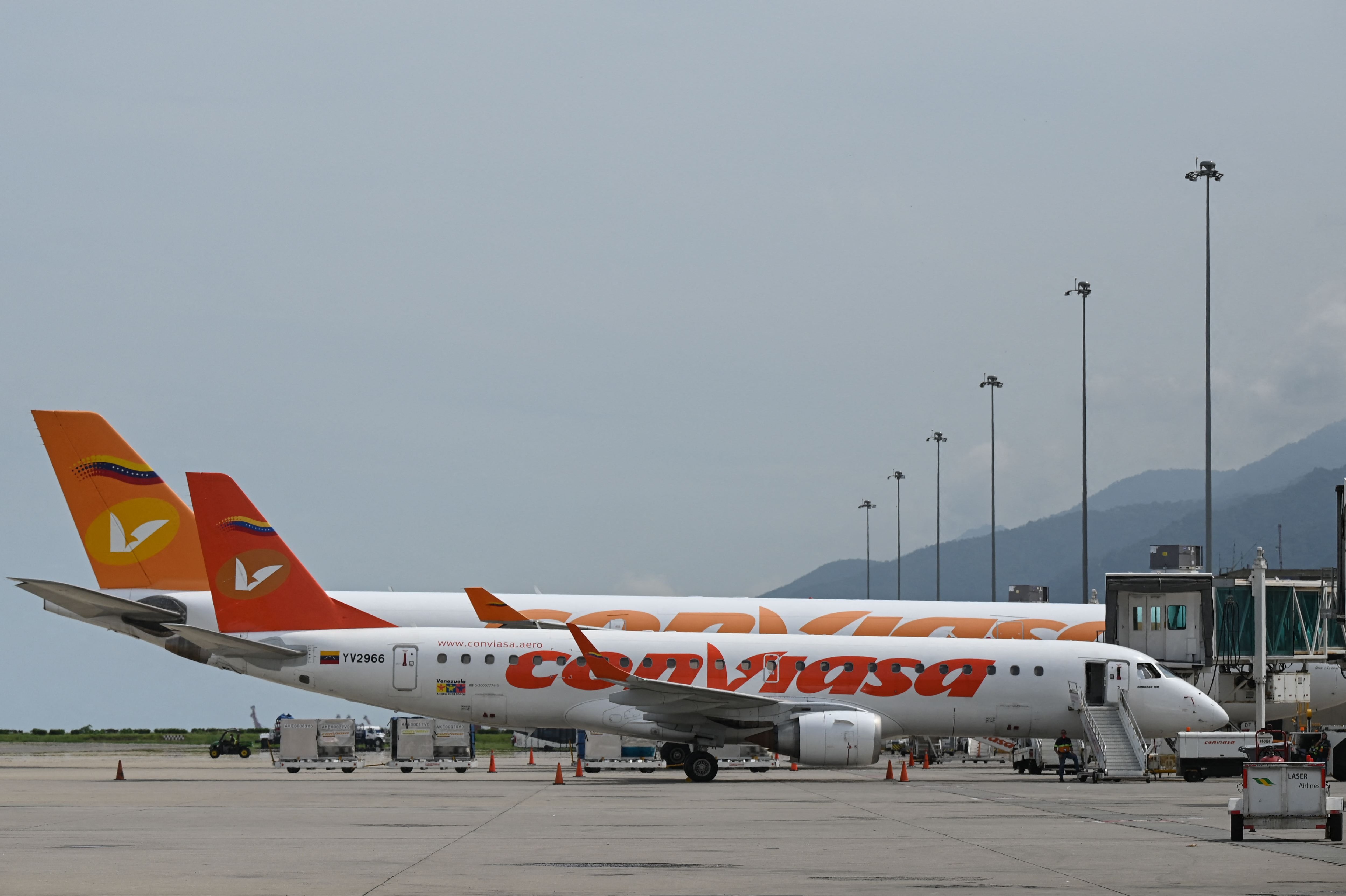 Conviasa Airlines, imagen de referencia. (Photo by FEDERICO PARRA/AFP via Getty Images)