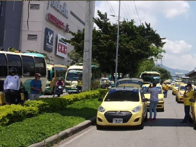 Paro transportadores. Foto:Suministrada.