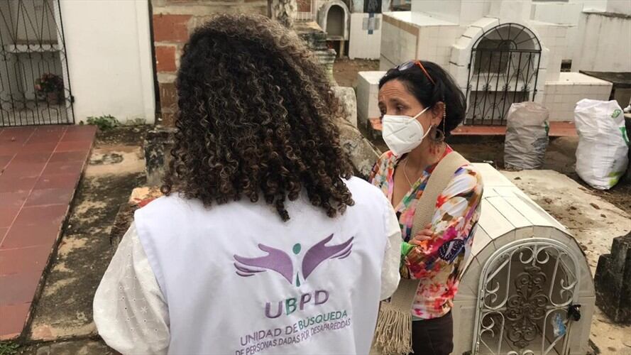 El cuerpo fue recuperado en el cementerio de San Onofre, en Sucre y la ceremonia se adelantó en el cementerio del Carmen de Bolívar. Foto: Cementerio de Carmen de Bolívar