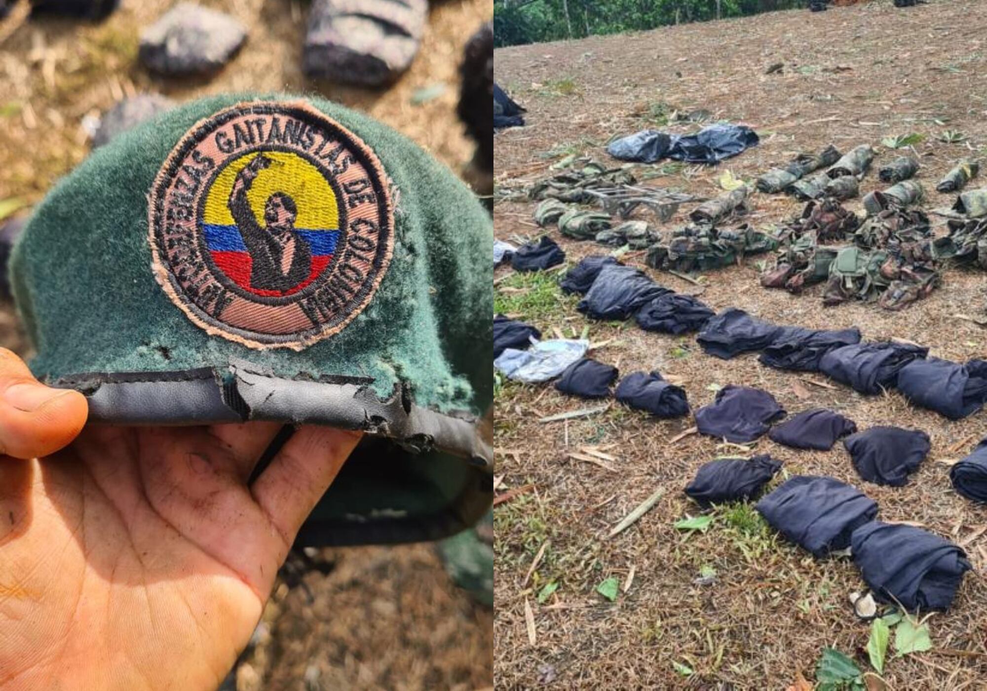 Incautación al Clan del Golfo en Chocó. Foto: Fuerzas Militares
