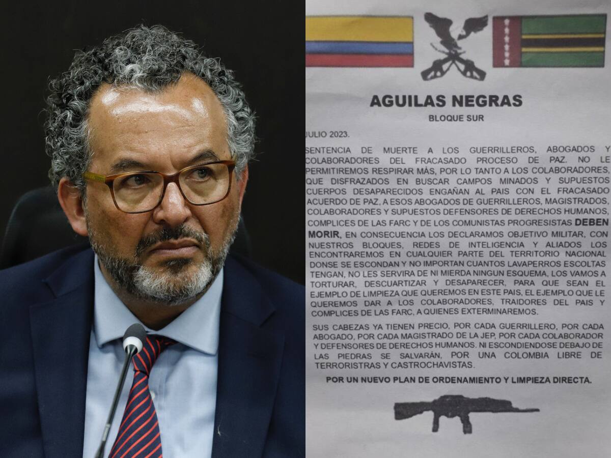 JEP pide avanzar en investigación de panfleto de Águilas Negras donde los amenazan