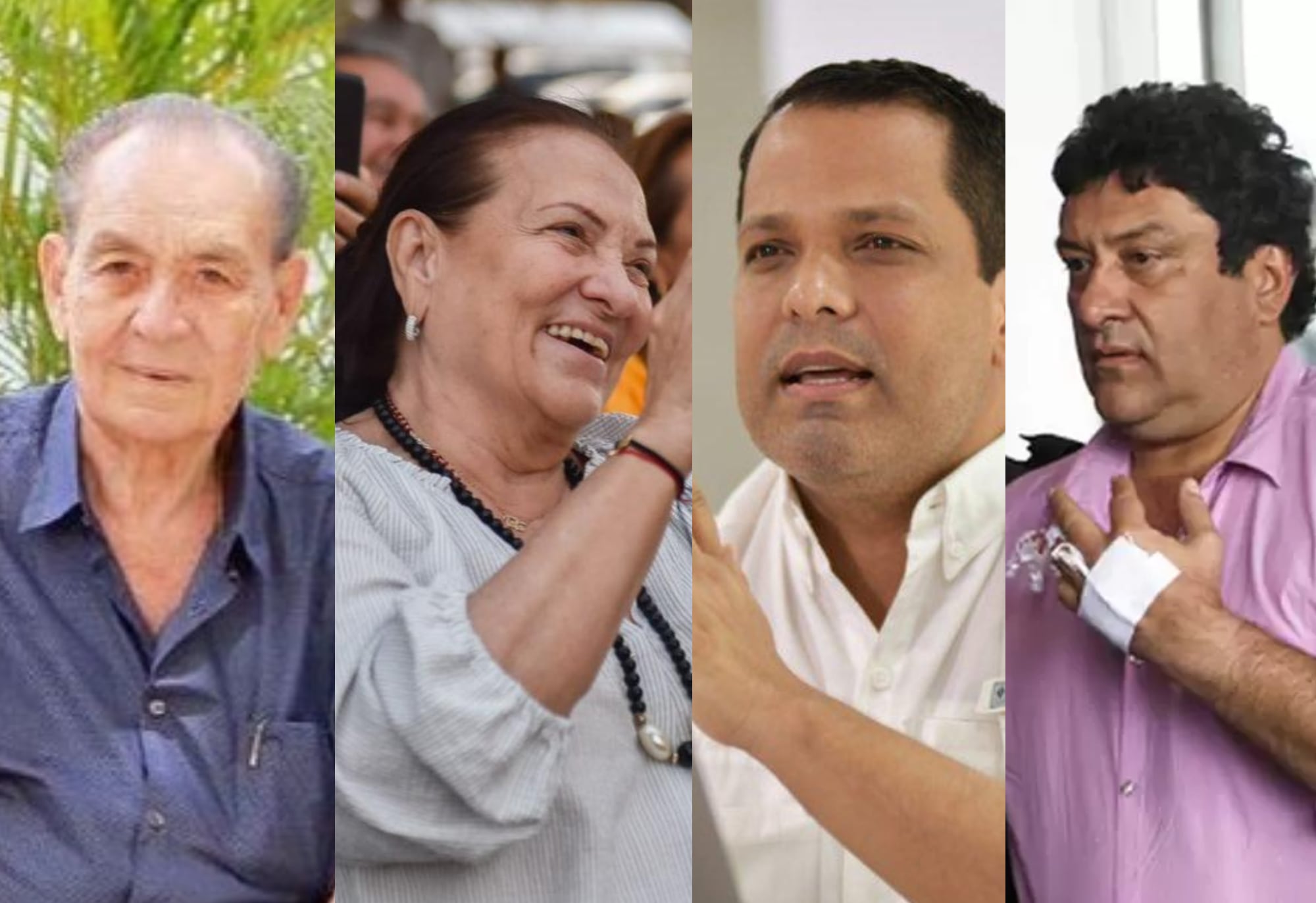 Lucas Gnecco Cerchar, Cielo Gnecco Cerchar, Luis Alberto Monsalvo Gnecco y Kiko Gómez Cerchar | Fotos: Colprensa