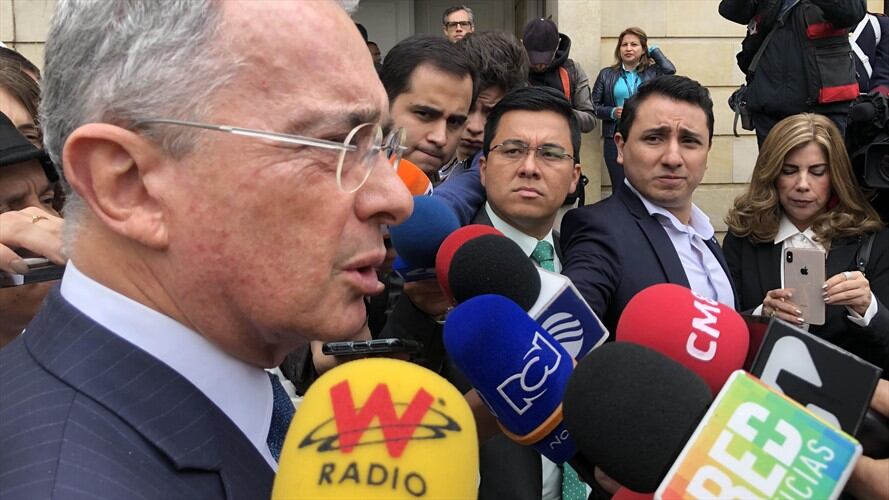 El senador Álvaro Uribe Vélez aseguró que el Centro Democrático respalda el acuerdo político que impulsa el presidente Iván Duque. Foto: María Kamila Correa