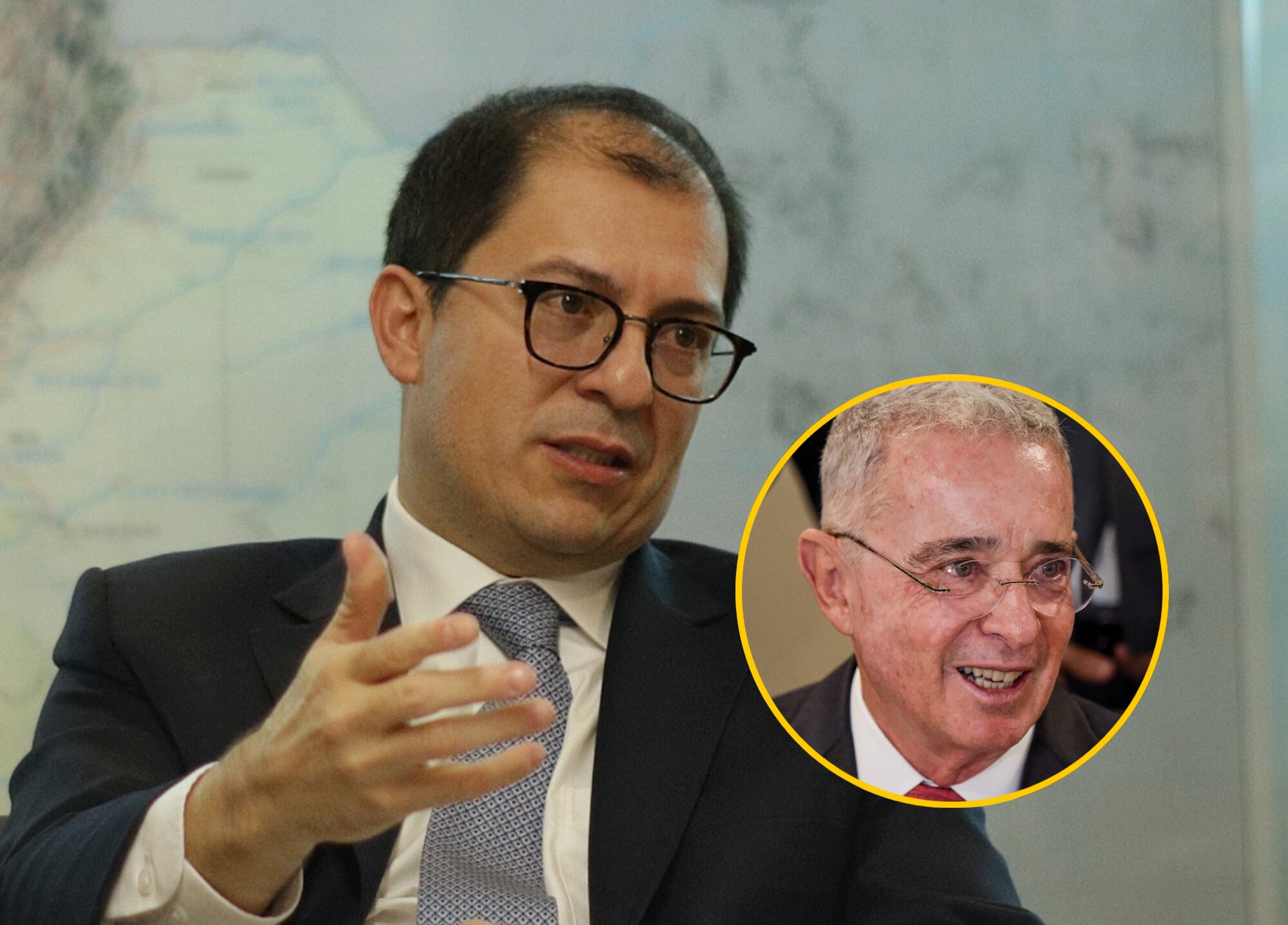 Francisco Barbosa y Álvaro Uribe Vélez | Fotos: Colprensa