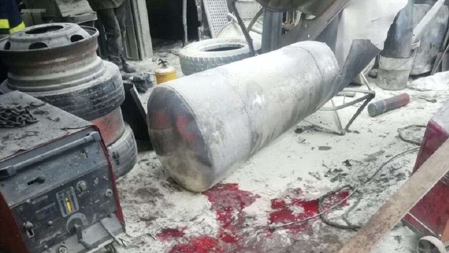 La explosión se produjo mientras una persona colocaba una soldadura en un tanque