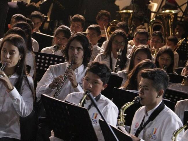 Presentación musical en la Noche de Velitas en Corferias. Foto: Camilo Rincón