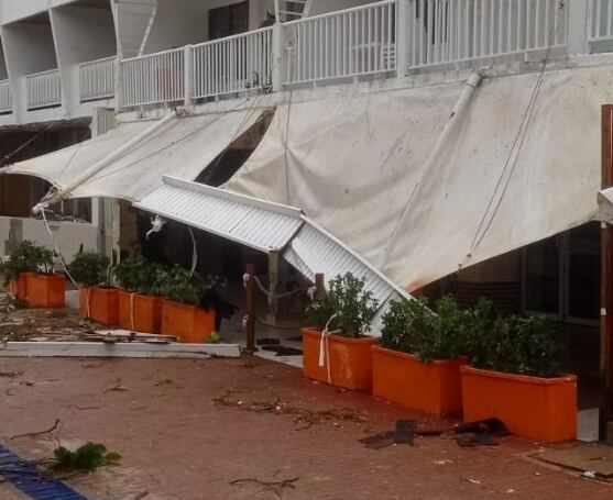 San Andrés tras el huracán Julia.