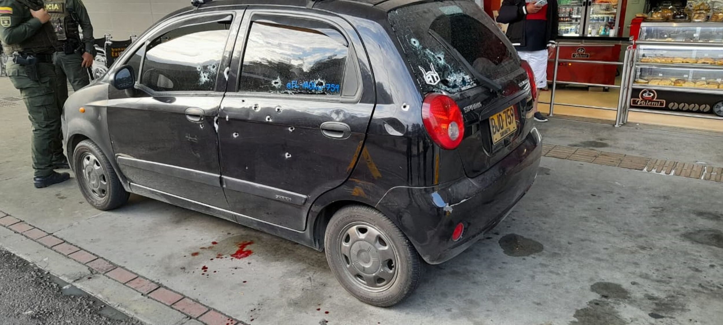 Ataque sicarial en Medellín. Foto: Cortesía Guardianes Antioquia 