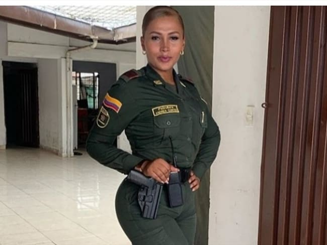 La patrullera Andrea Cortés será imputada por hurto. Foto: Colprensa