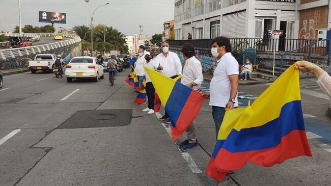 Ambas manifestaciones se desarrollaron de manera pacífica. Foto: Cortesía