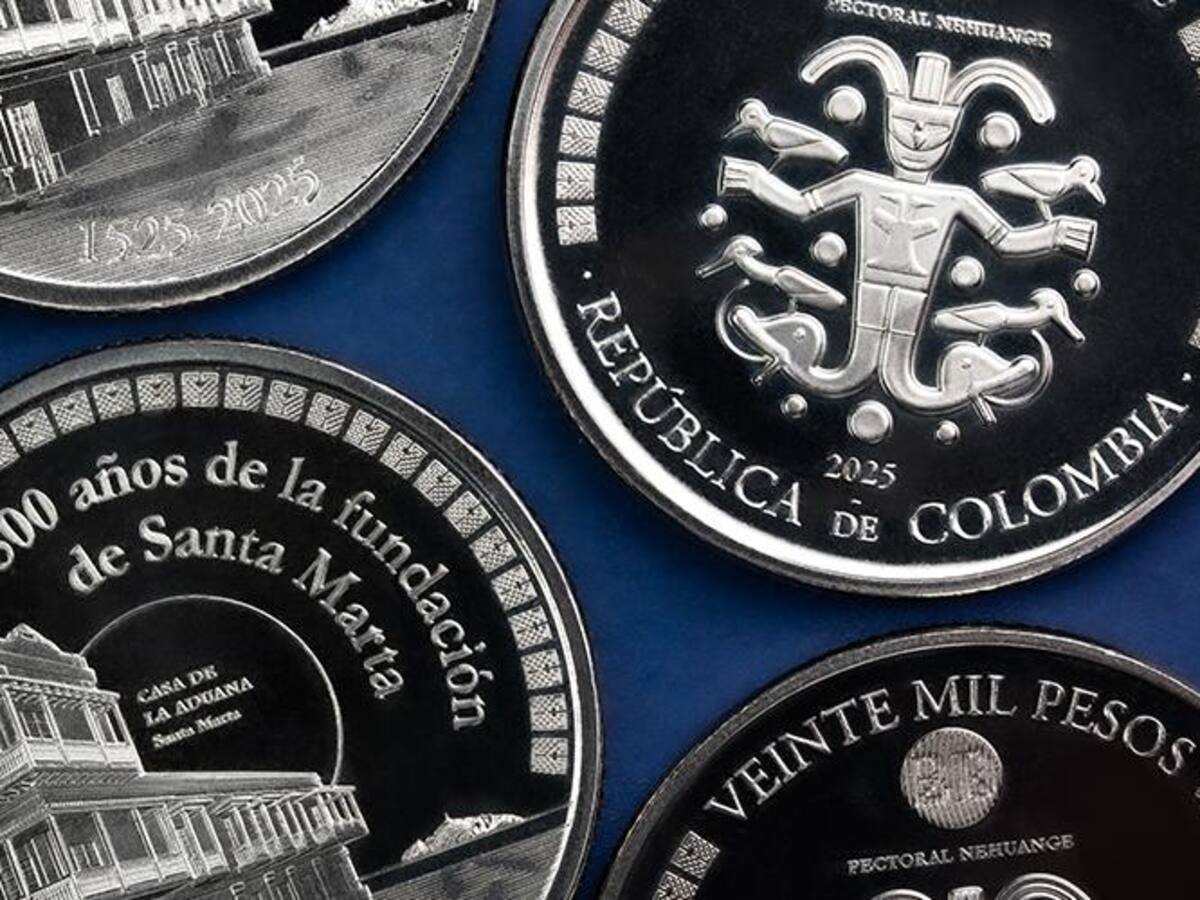El Banco de la República presentó la moneda conmemorativa del Quinto Centenario de Santa Marta