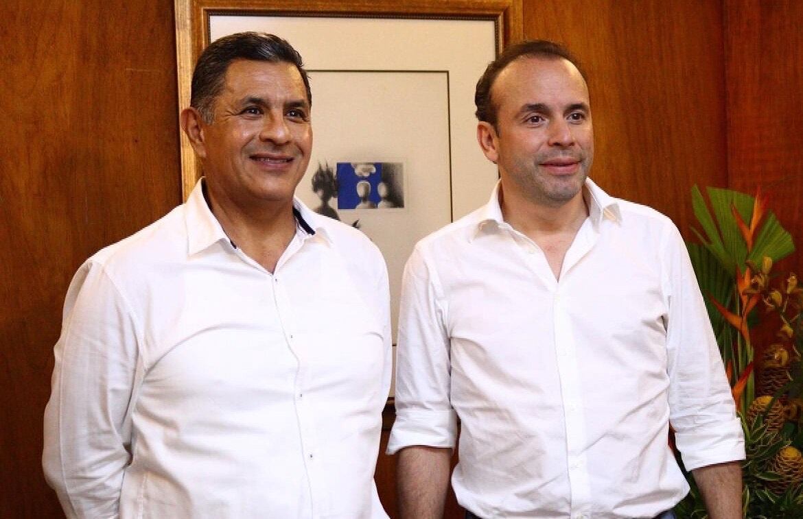Jorge Iván Ospina y Alejandro Eder. Foto: Instagram @alejoeder