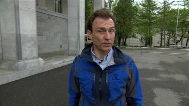 Rupert Wingfield-Hayes y su equipo estuvieron la semana anterior en Corea del Norte cubriendo el Congreso del Partido de los Trabajadores. Foto: BBC Mundo.
