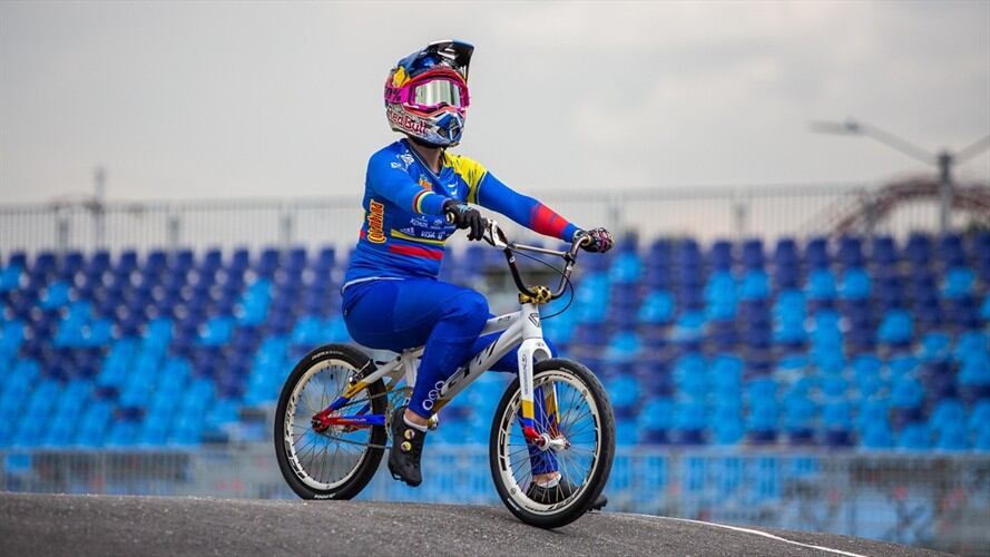 Mariana Pajón en los Juegos Olímpicos de Tokio 2020. Foto: Maximiliano Blanco/Getty Images
