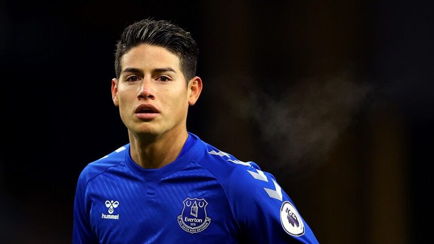Buen partido de James Rodríguez ante el Wolverhampton. Foto: Richard Heathcote/Getty Images