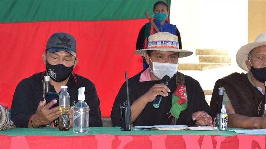 El consejero mayor del Cric, Hermes Pete, criticó que el Gobierno Nacional construya un plan social sin contar con las comunidades . Foto: Cric