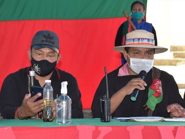 El consejero mayor del Cric, Hermes Pete, criticó que el Gobierno Nacional construya un plan social sin contar con las comunidades . Foto: Cric