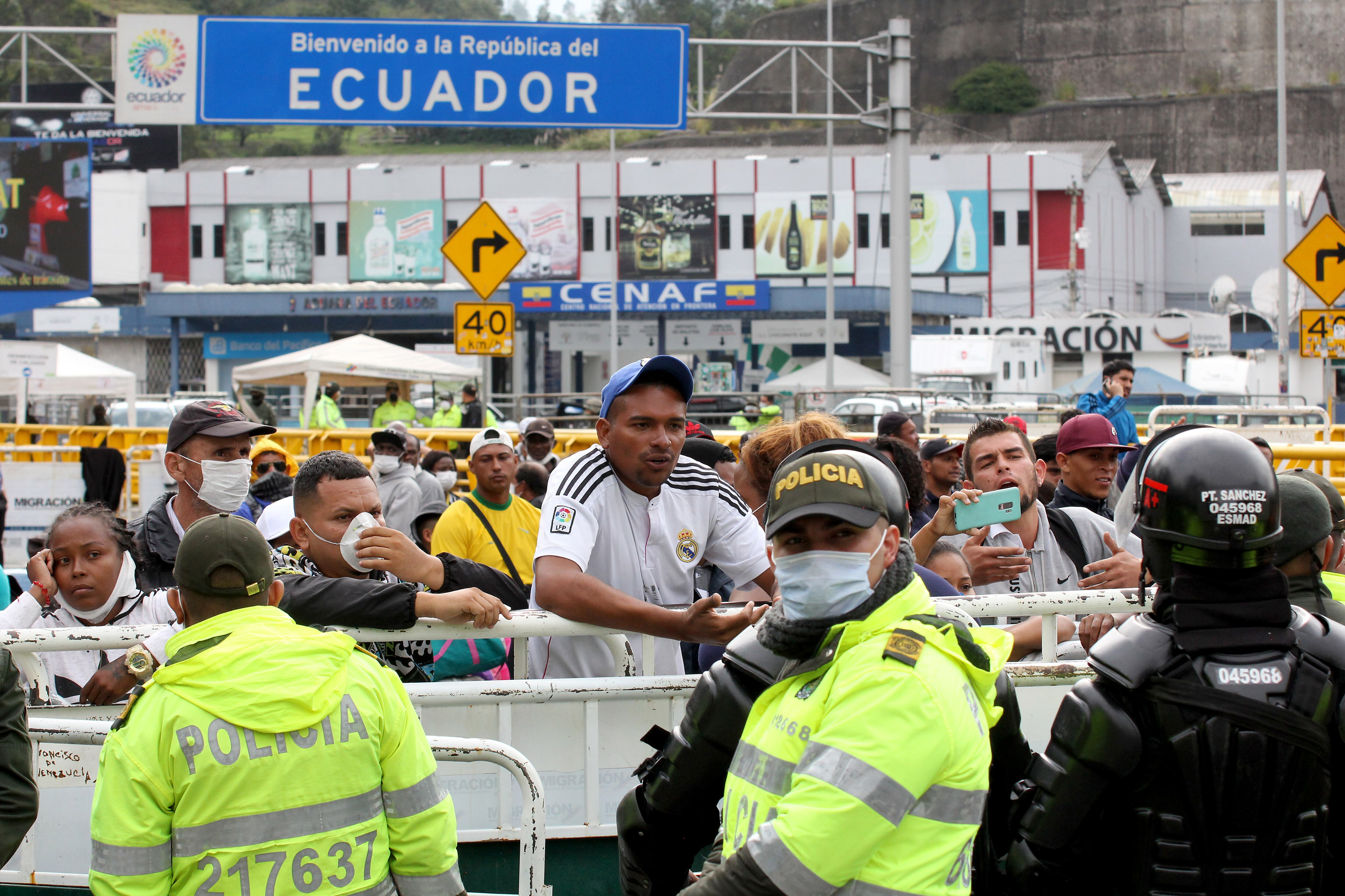 Puente de Rumichaca, en la frontera con Ecuador. (Colprensa-Leonardo Castro)