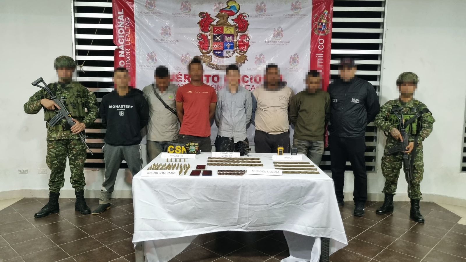 Capturados siete integrantes de Los Pachencas/ Ejército Nacional.