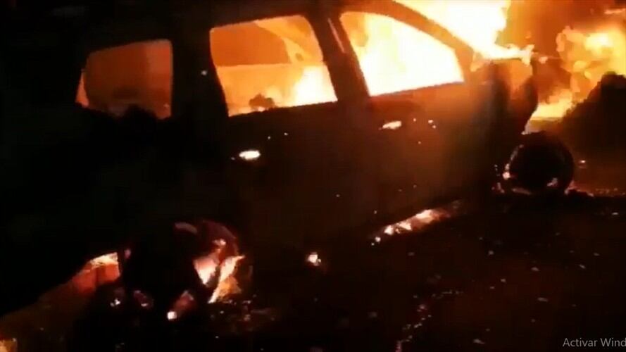 El vehículo particular tipo camioneta transportaba a una paciente que requería atención médica por anemia