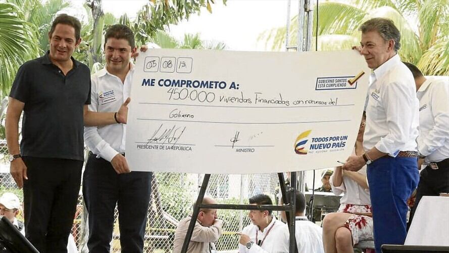 Luis Felipe Henao, Vargas Lleras, y Juan Manuela Santos. Foto: Colprensa