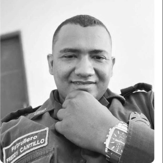 Policía asesinado/ Alcaldía de Santa Marta