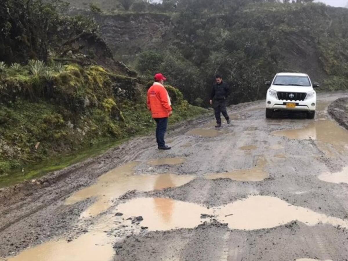 Denuncian que obras de la vía Belén - Socha - Sácama - La Cabuya están paralizadas
