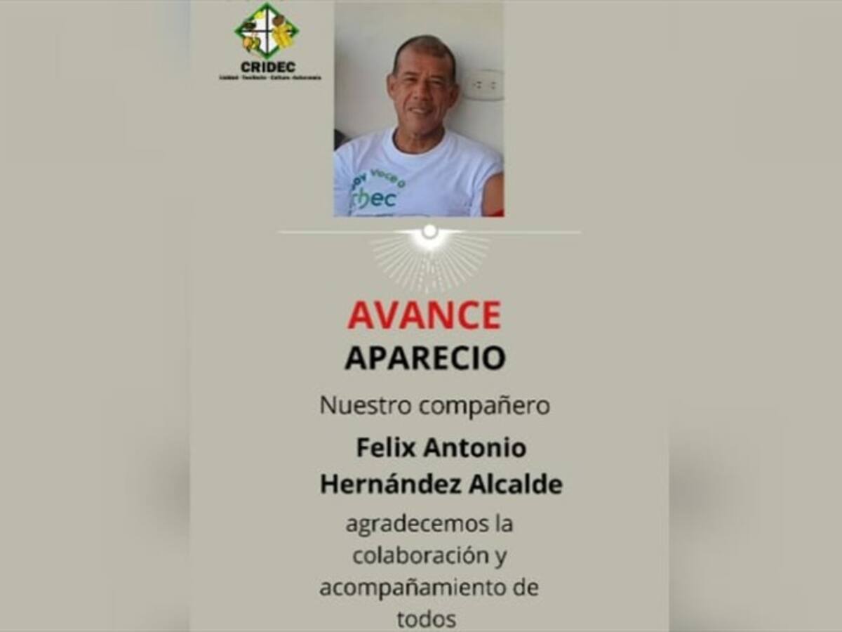 Encuentran a integrante de minga indígena reportado como desaparecido en Cali