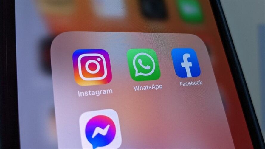 Foto de referencia de las aplicaciones WhatsApp, Facebook e Instagram. Foto: Getty Images/picture alliance