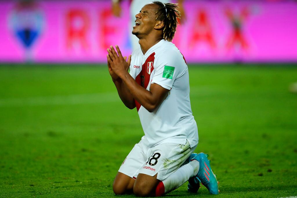 futbolista de la Selección de Perú André Carrillo  (Photo by Daniel Apuy/Getty Images)