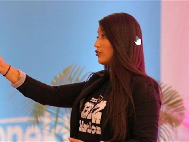 Daniela Carvajalino, la ganadora del premio "Joven Emprendedor del Año EY y Nestlé"