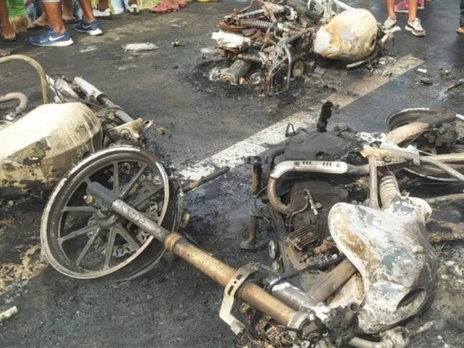 Fabián Obispo Borja, alcalde de Pueblo Viejo (Magdalena) habló sobre el accidente que se presentó en la vía Ciénaga – Barranquilla que dejó siete muertos.. Foto: Fred Amado Jimenez